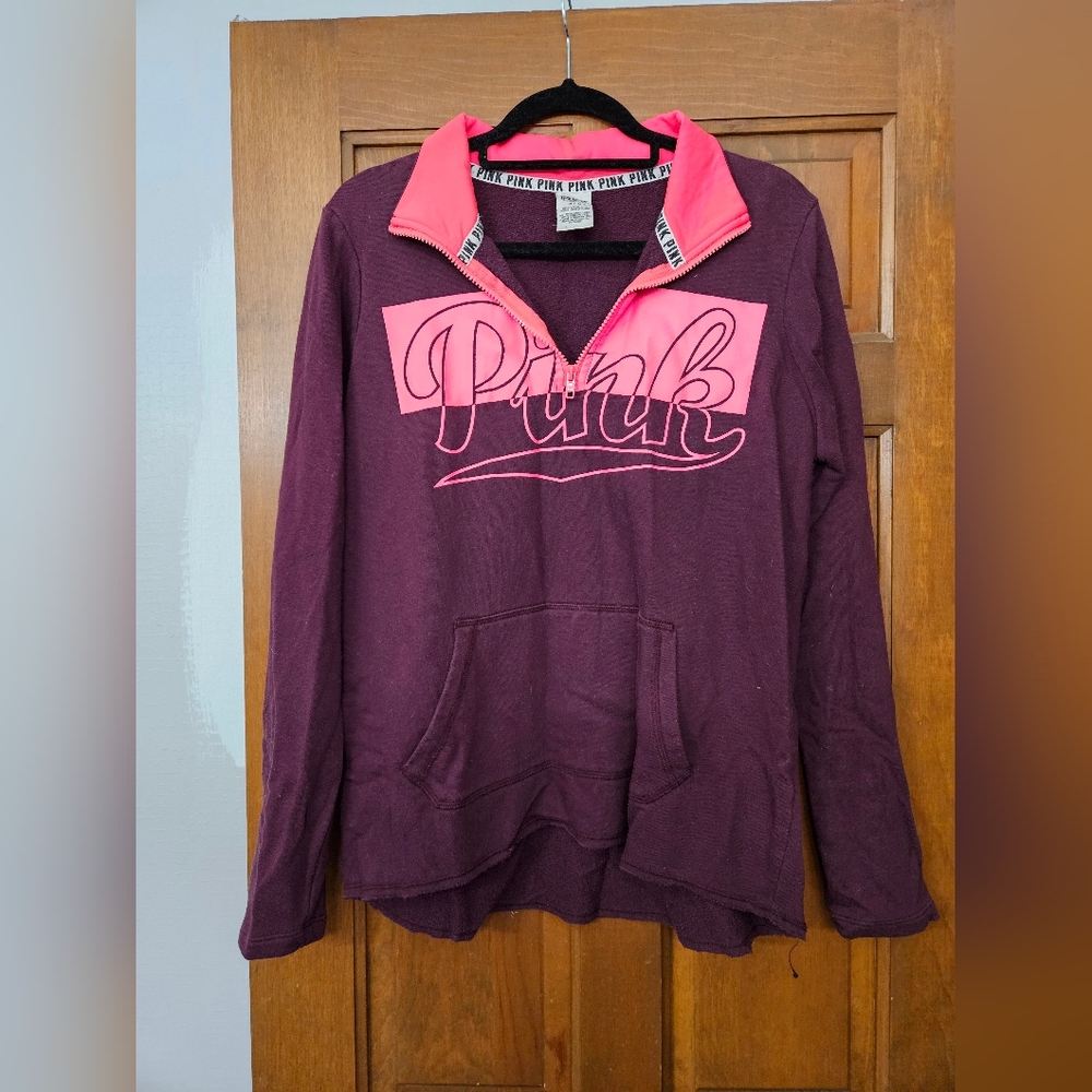 Victoria's Secret Pink and Burgundy Sweater